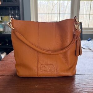 Pom Pom Orange Lambeth Bag